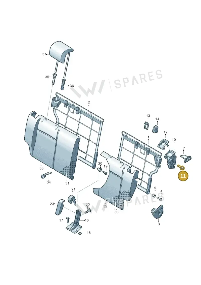 N91145501 — SEAT Mii electric (2020-2021) diagram 723885700, position 11
