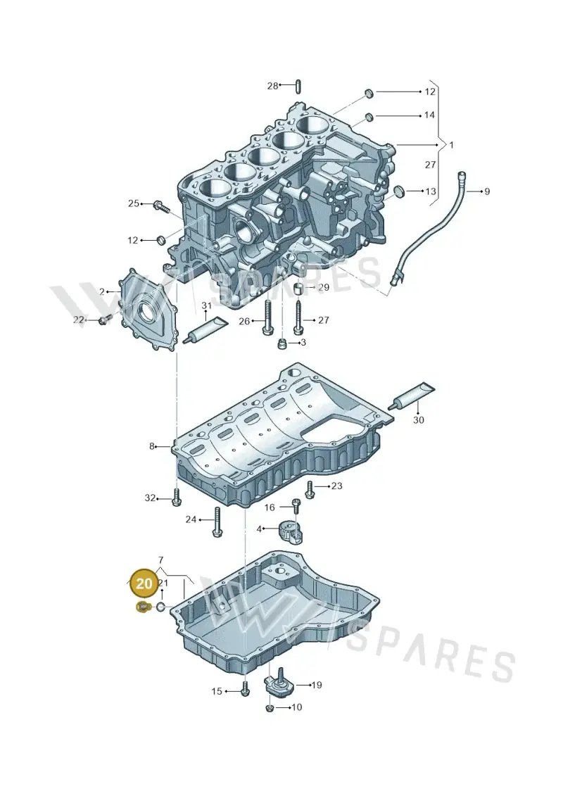 N91167901 — SEAT Formentor TSI CUPRA (2020-) diagram 898103100, position 20