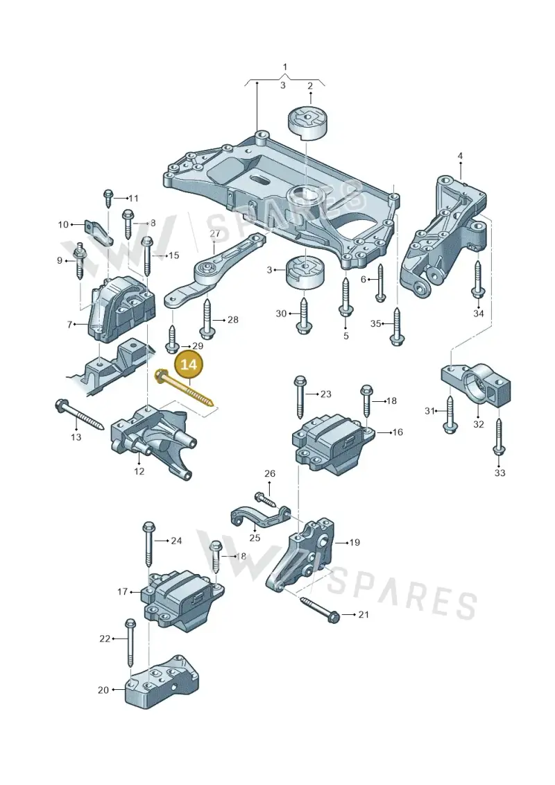 N91191601 — SEAT Altea XL Reference (2013-2013) diagram 409199200, position 14