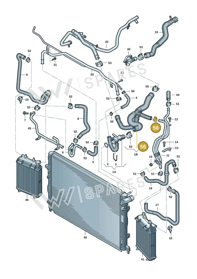 N91200801 — SEAT Formentor TSI CUPRA (2020-) diagram 5ff121360, position 56