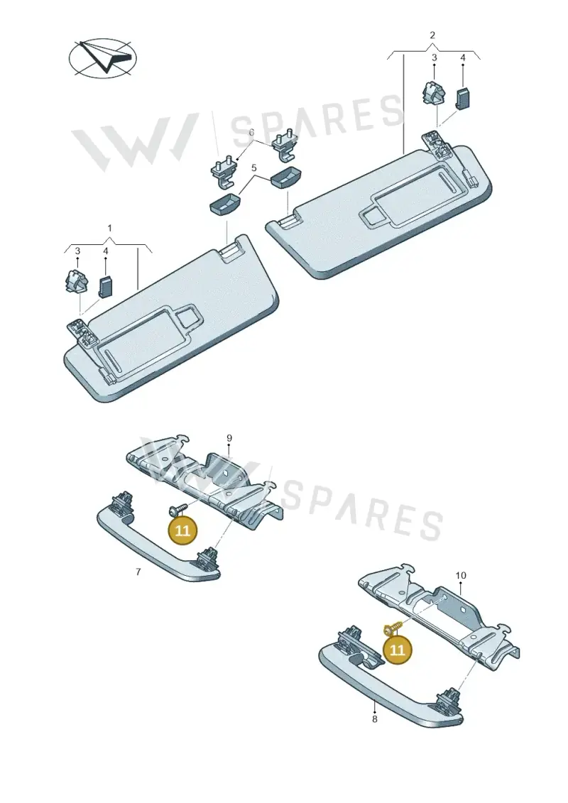 N91225901 — SEAT Formentor TSI CUPRA (2020-) diagram 5ff857050, position 11