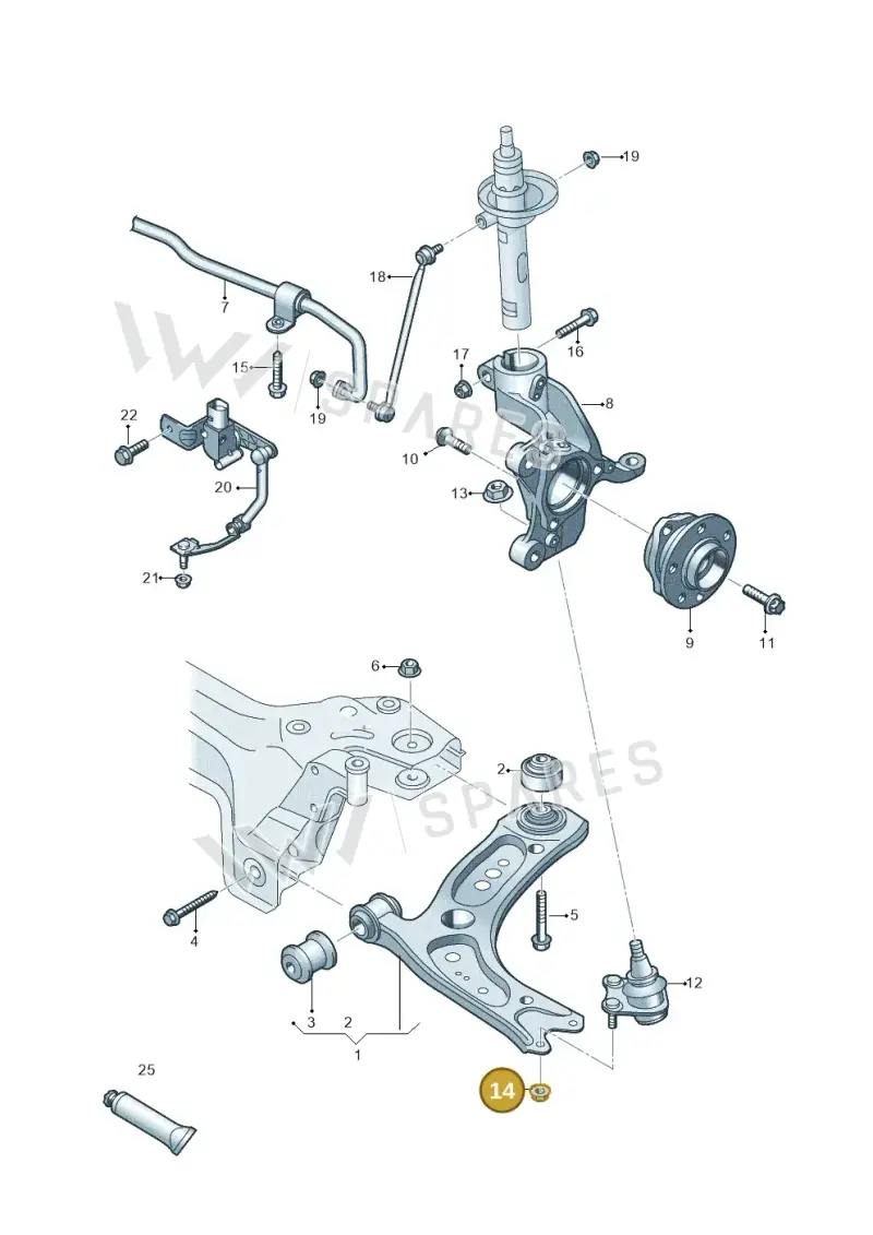 N91233201 — SEAT Formentor TSI CUPRA (2020-) diagram 827407000, position 14
