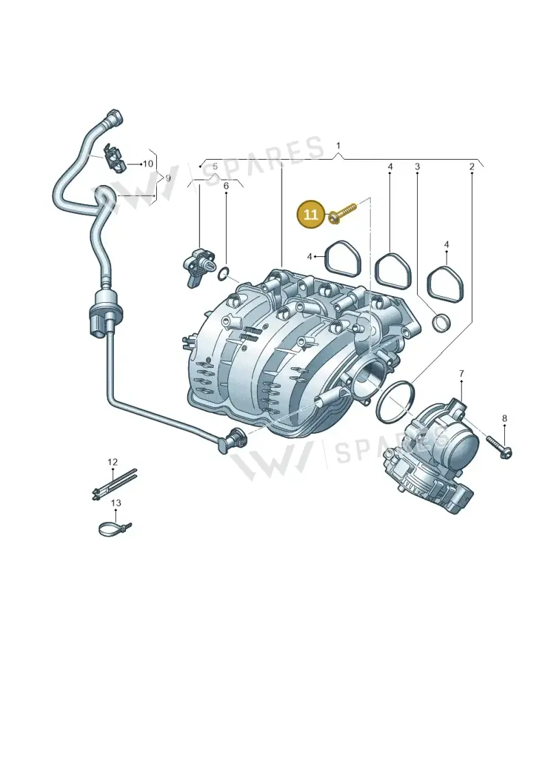 N91242901 — SEAT Ibiza FR (2017-) diagram 837133010, position 11