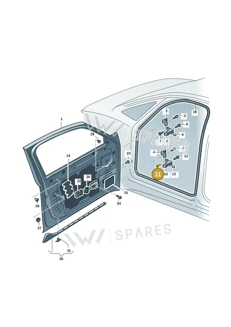 N91257201 — SEAT EBoost CUPRA (2021-) diagram 10a831000, position 11