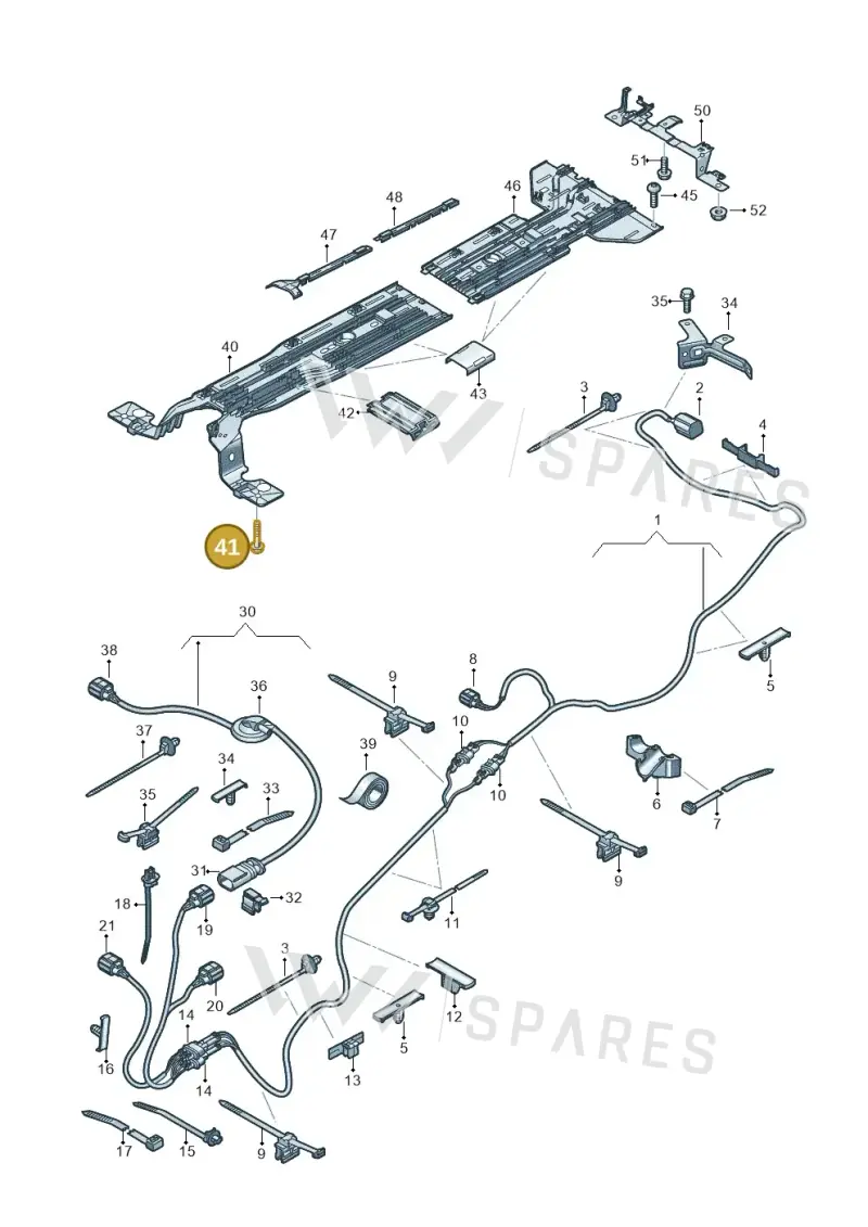 N91260401 — SEAT Tavascan Cupra (2023-) diagram 20h970012, position 41