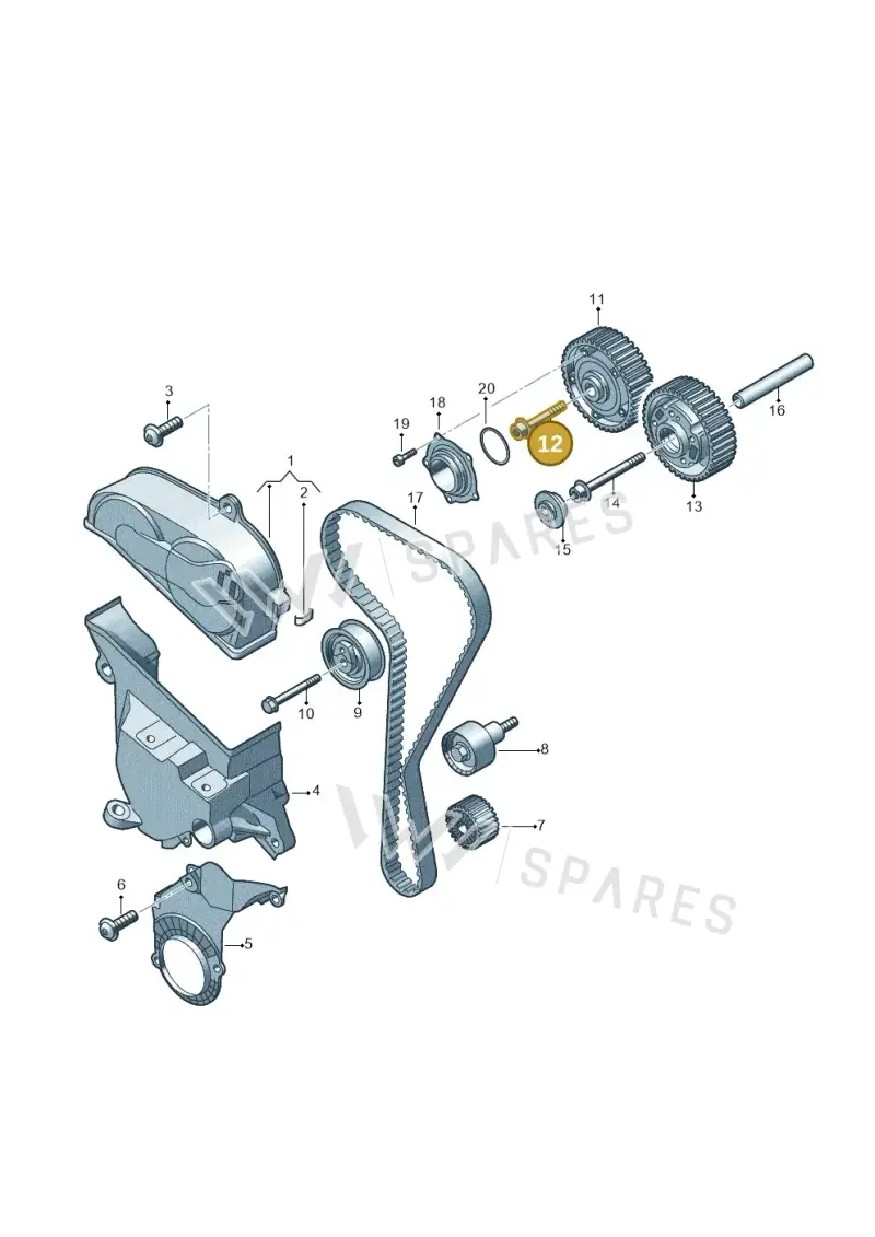 N91264601 — SEAT Formentor TSI CUPRA (2020-) diagram 708109270, position 12