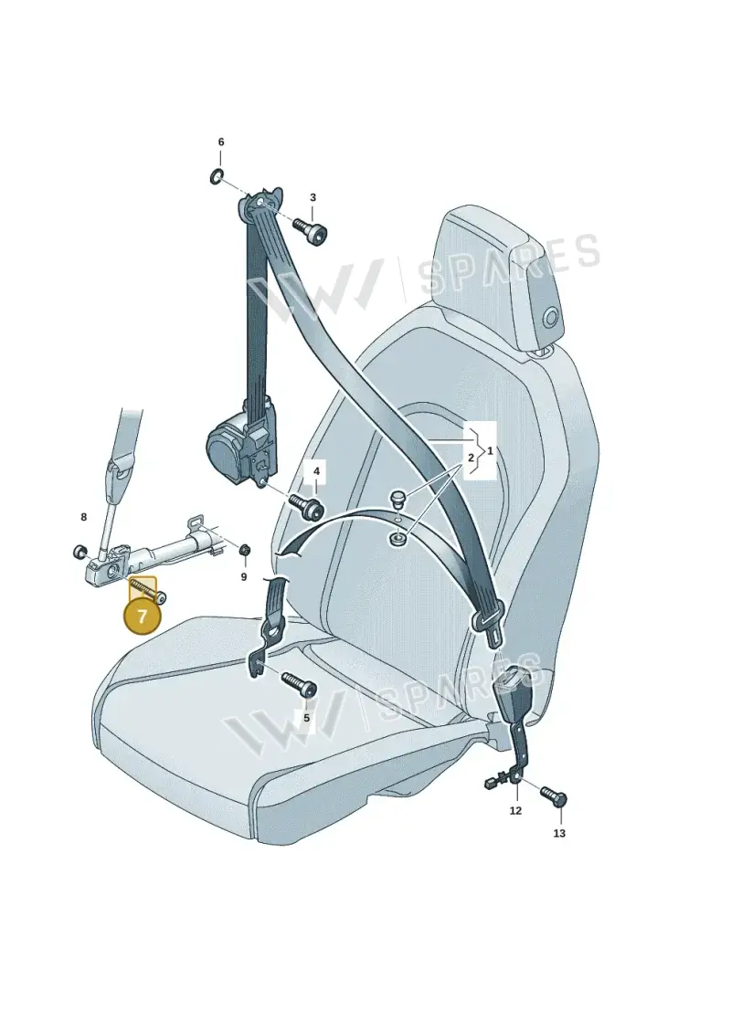 N91266301 — SEAT Formentor TSI CUPRA (2020-) diagram 5fn857060, position 7