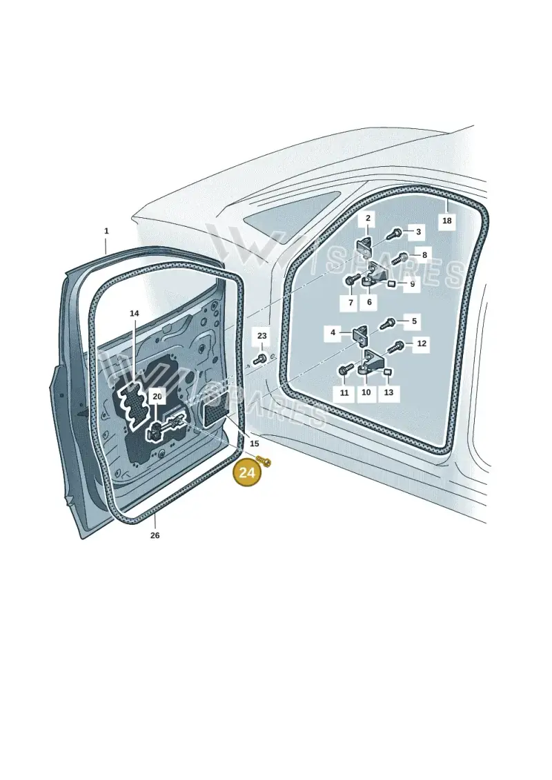 N91278801 — SEAT Tavascan Cupra (2023-) diagram 11a831000, position 24
