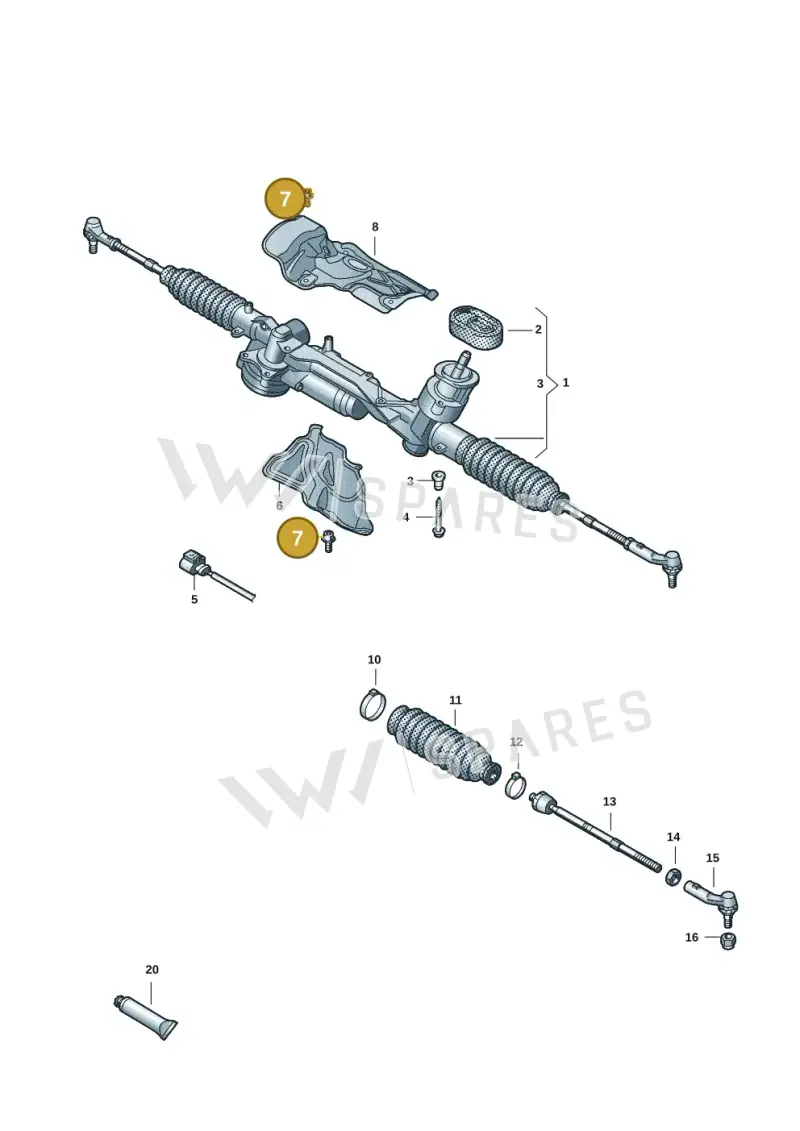 N91301101 — SEAT Formentor TSI CUPRA (2020-) diagram 5h0423050, position 7