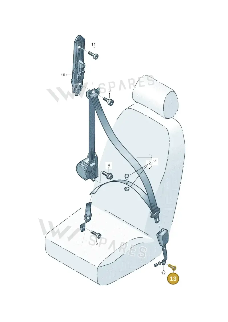 N98923701 — SEAT Alhambra Stylance (2015-2022) diagram 689857600, position 13