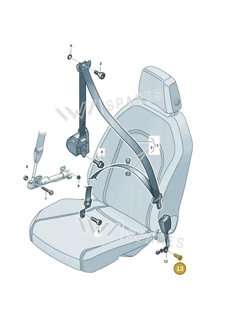 N98923702 — SEAT Formentor TSI CUPRA (2020-) diagram 5fn857060, position 13