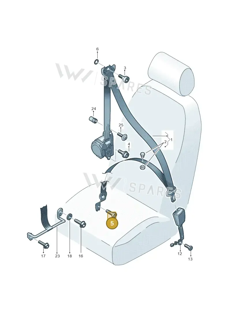 N98924402 — SEAT Ateca Style (2016-) diagram 893857600, position 5