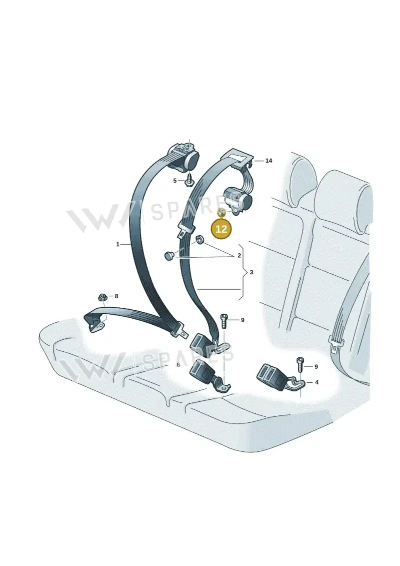 N98991001 — SEAT Tavascan Cupra (2023-) diagram 10a857070, position 12