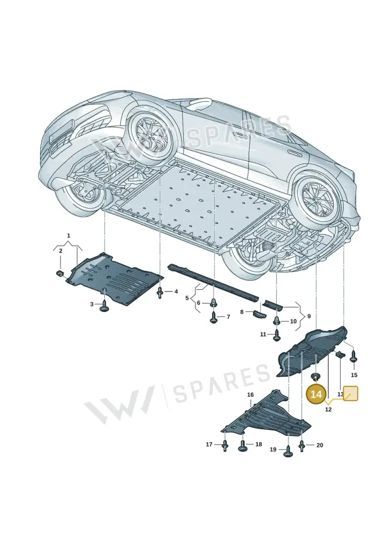 WHT000713 — SEAT Tavascan Cupra (2023-) diagram 20h825000, position 14