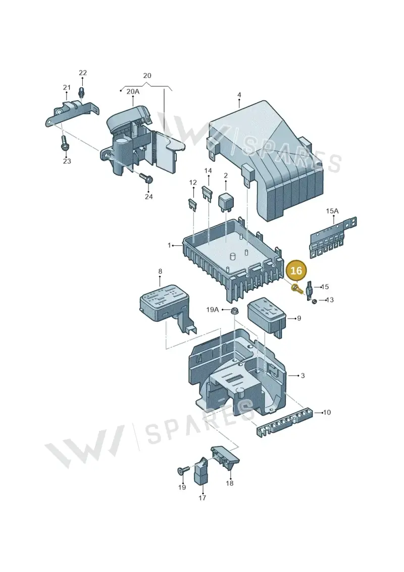 WHT000906 — SEAT Altea XL Reference (2013-2013) diagram 409937200, position 16