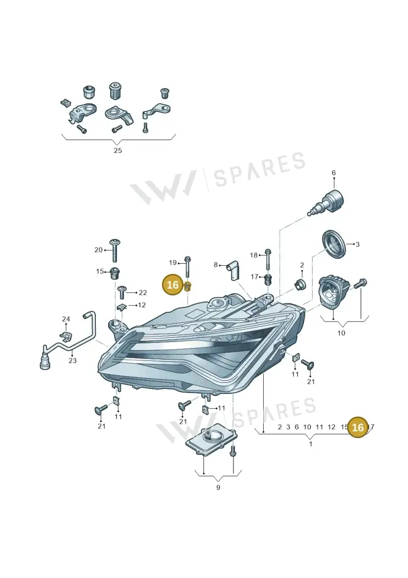 WHT001164 — SEAT Ateca Style (2016-) diagram 893941120, position 16