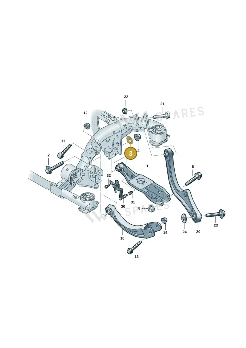 WHT001796A — SEAT EBoost CUPRA (2021-) diagram 10a505050, position 3