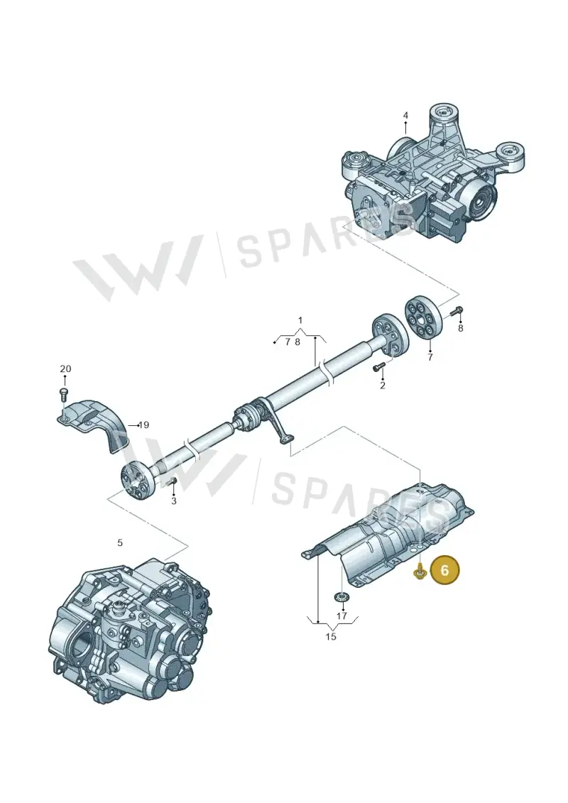 WHT001838 — SEAT Altea XL Reference (2013-2013) diagram 634521100, position 6