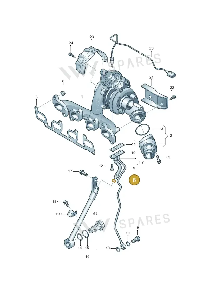 WHT001965 — SEAT Altea XL Reference (2013-2013) diagram 649145650, position 8