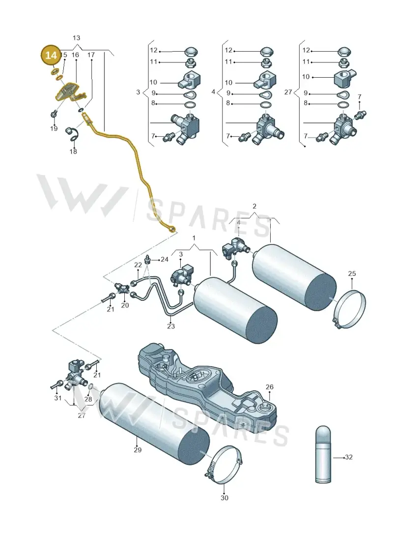 WHT002062 — SEAT Leon style (2019-) diagram 827201007, position 14