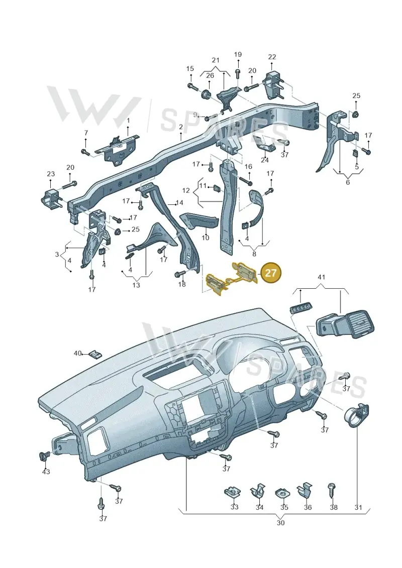 WHT002598 — SEAT Alhambra Stylance (2015-2022) diagram 689857050, position 27