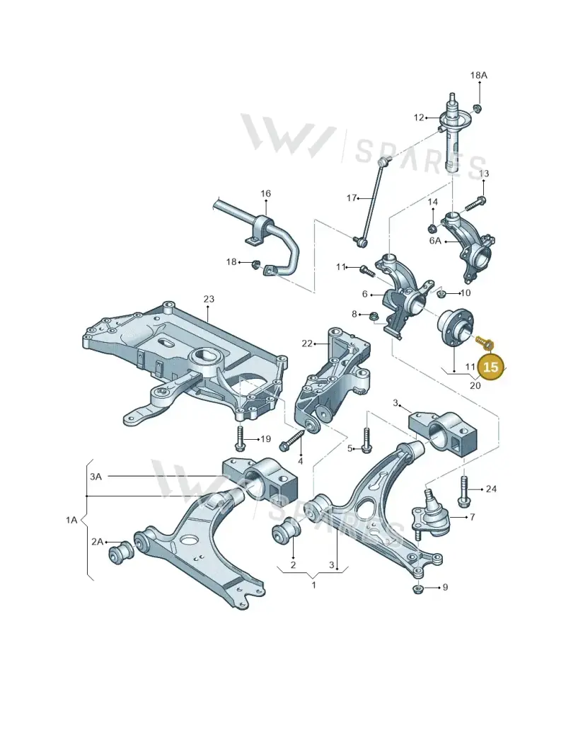 WHT002795 — SEAT Leon Stylance (2010-2012) diagram 409407000, position 15