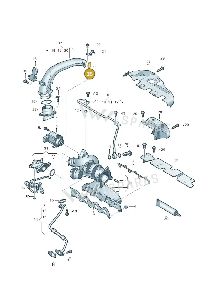 WHT003186 — SEAT Altea XL Reference (2013-2013) diagram 625145530, position 35