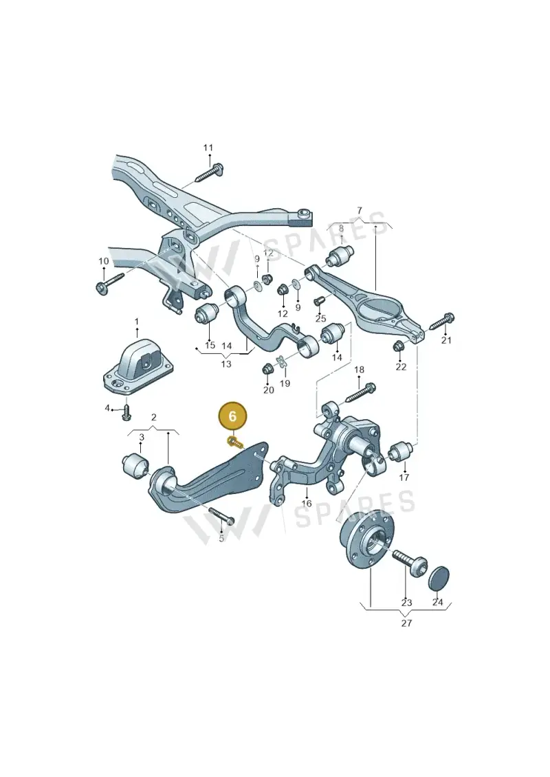 WHT003468 — SEAT Altea XL Reference (2010-2013) diagram 409505050, position 6
