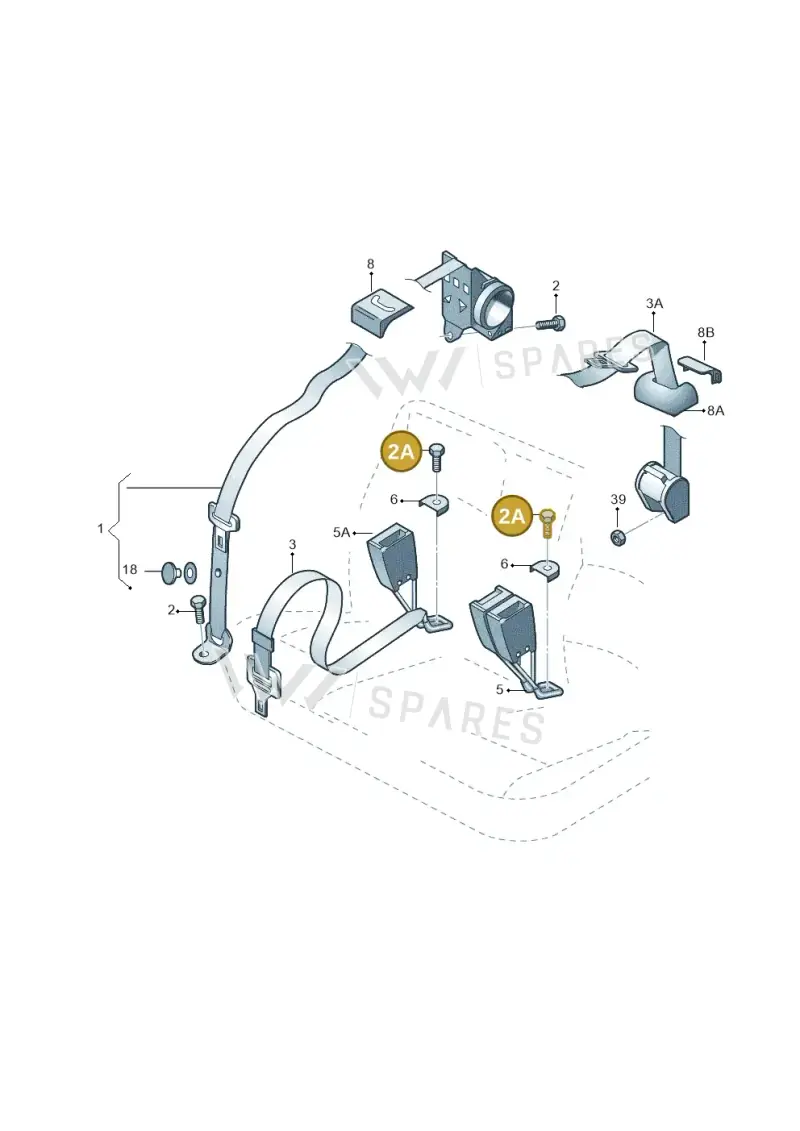 WHT003683 — SEAT Toledo Reference (2015-2019) diagram 740857700, position 2A
