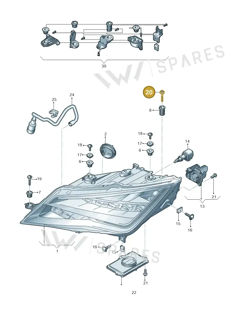WHT004141 — SEAT Leon ST Stylance (2016-2020) diagram 830941011, position 20
