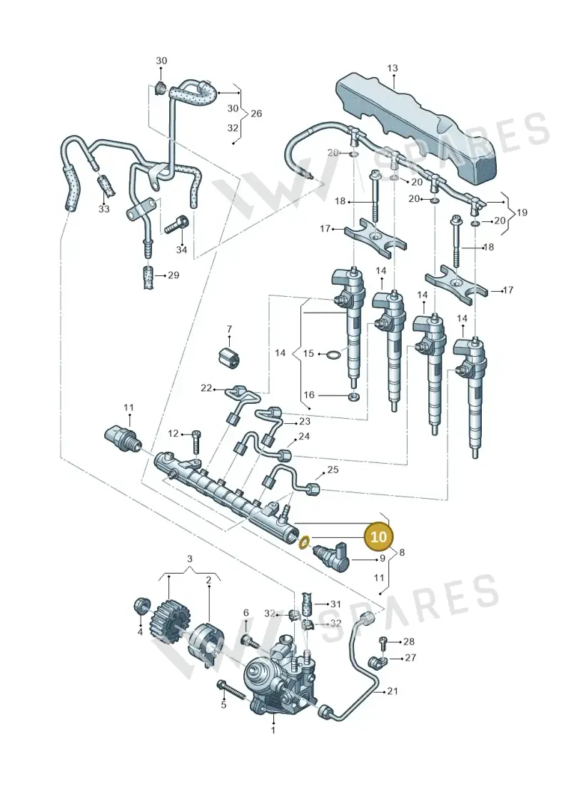 WHT004740A — SEAT Ateca Style (2016-) diagram 746130000, position 10
