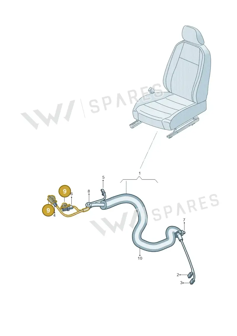 WHT004916 — SEAT Arona FR (2017-) diagram 837972280, position 9