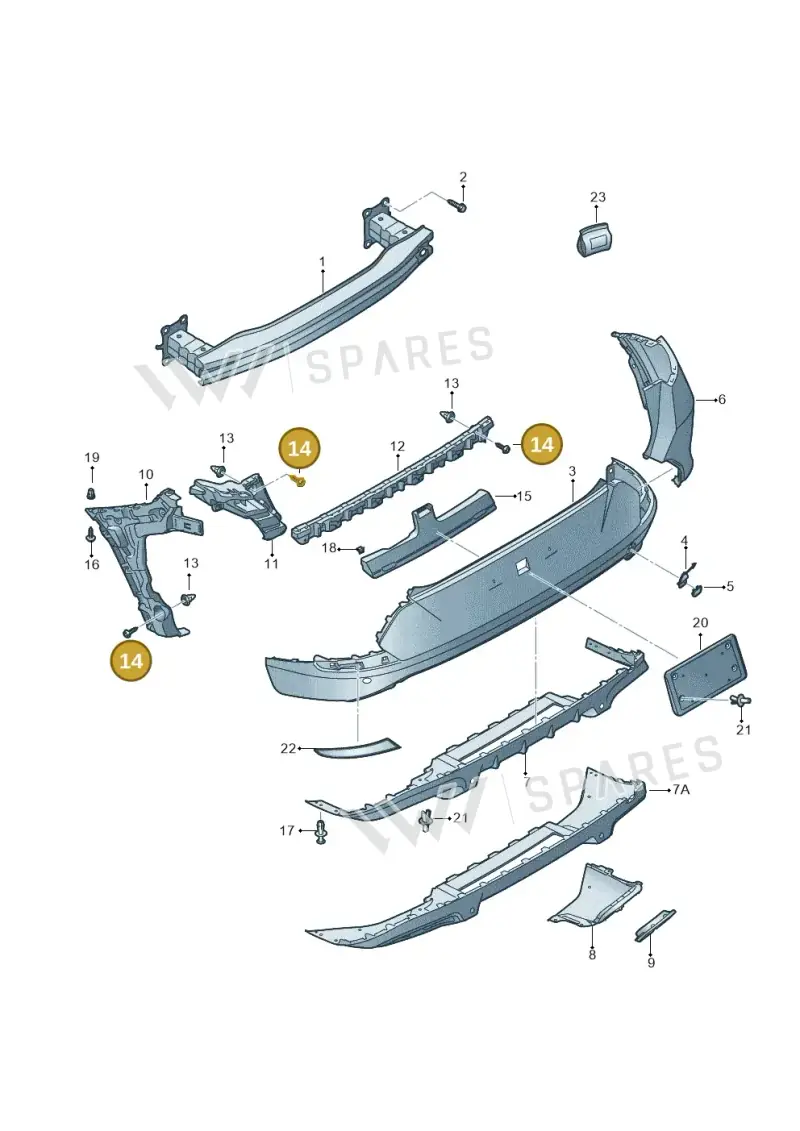 WHT005271 — SEAT Formentor TSI CUPRA (2020-) diagram 5ff807050, position 14