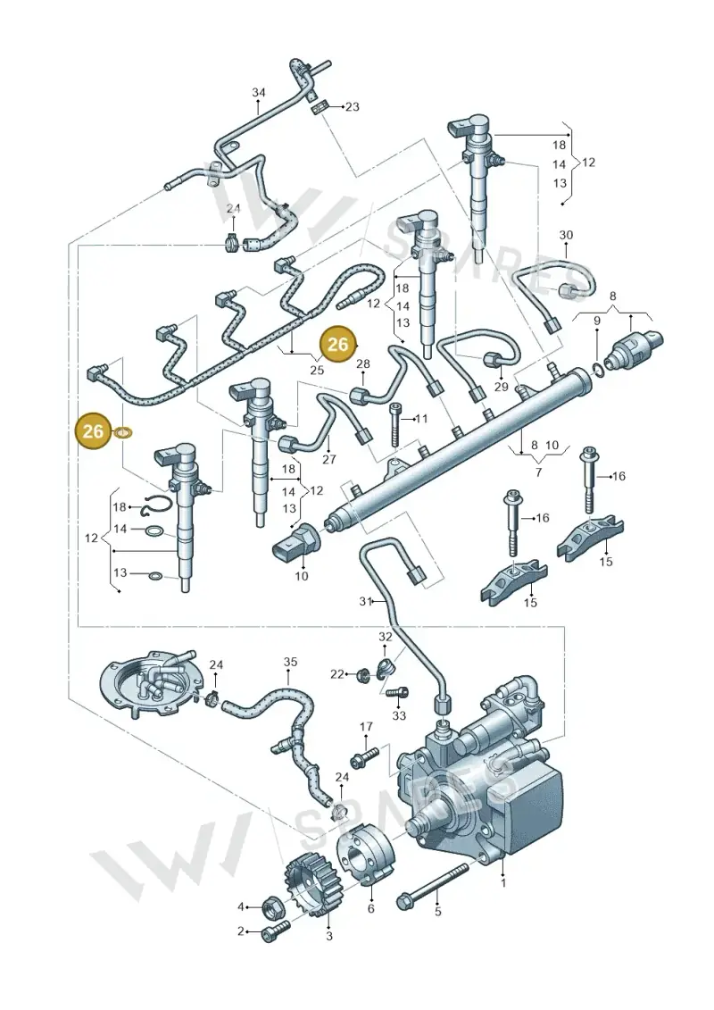 WHT005302 — SEAT Ibiza Reference (2012-2012) diagram 649130300, position 26
