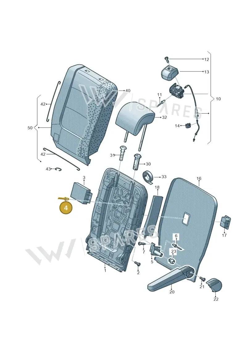 WHT005413 — SEAT Alhambra Stylance (2015-2022) diagram 689883500, position 4