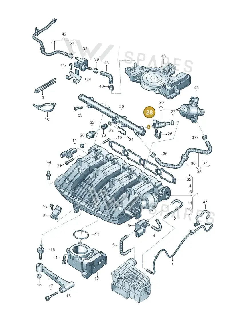 WHT005422B — SEAT Formentor TSI CUPRA (2020-) diagram 884133100, position 28