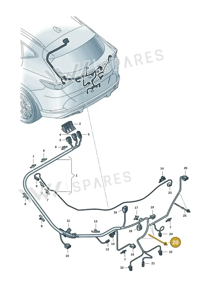 WHT005439 — SEAT Formentor TSI CUPRA (2020-) diagram 5ff972094, position 20