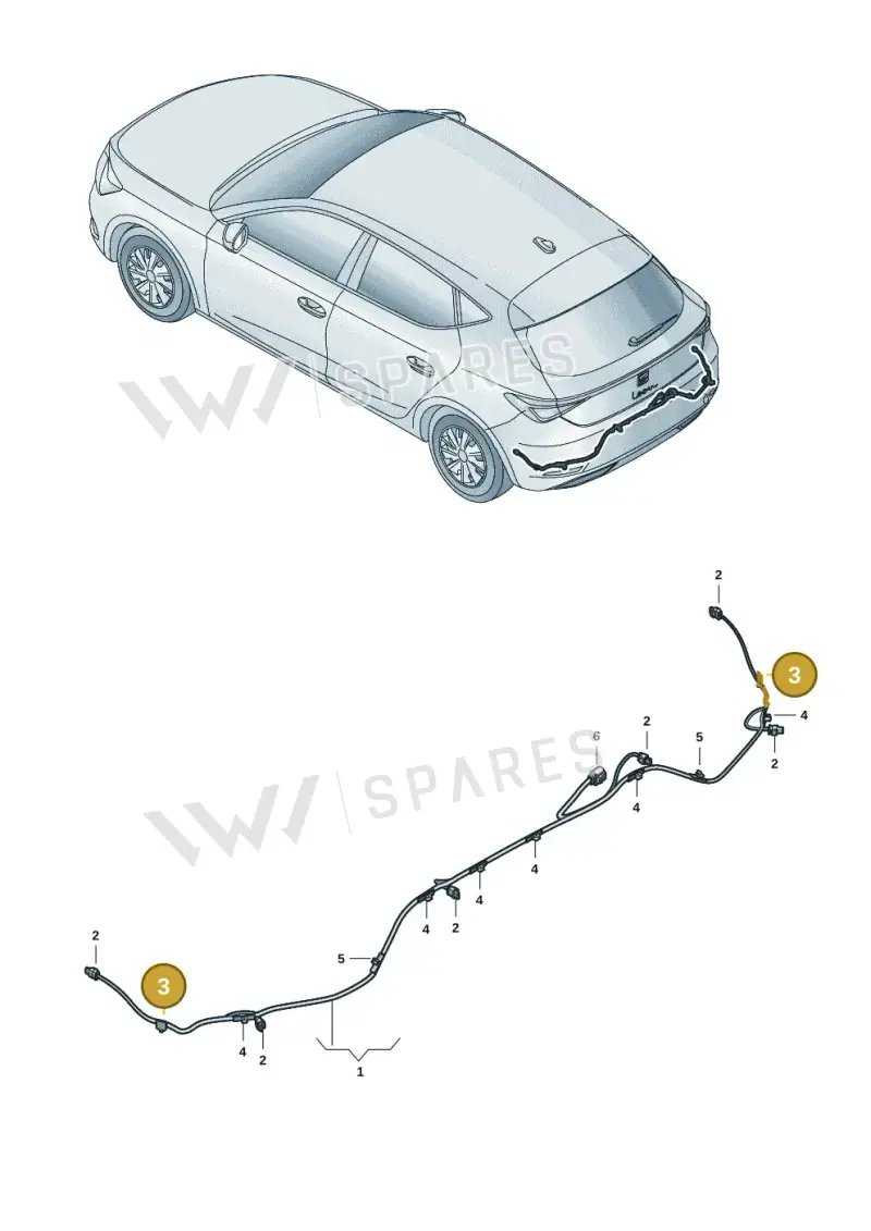 WHT005450 — SEAT Leon style (2019-) diagram 5fn972090, position 3