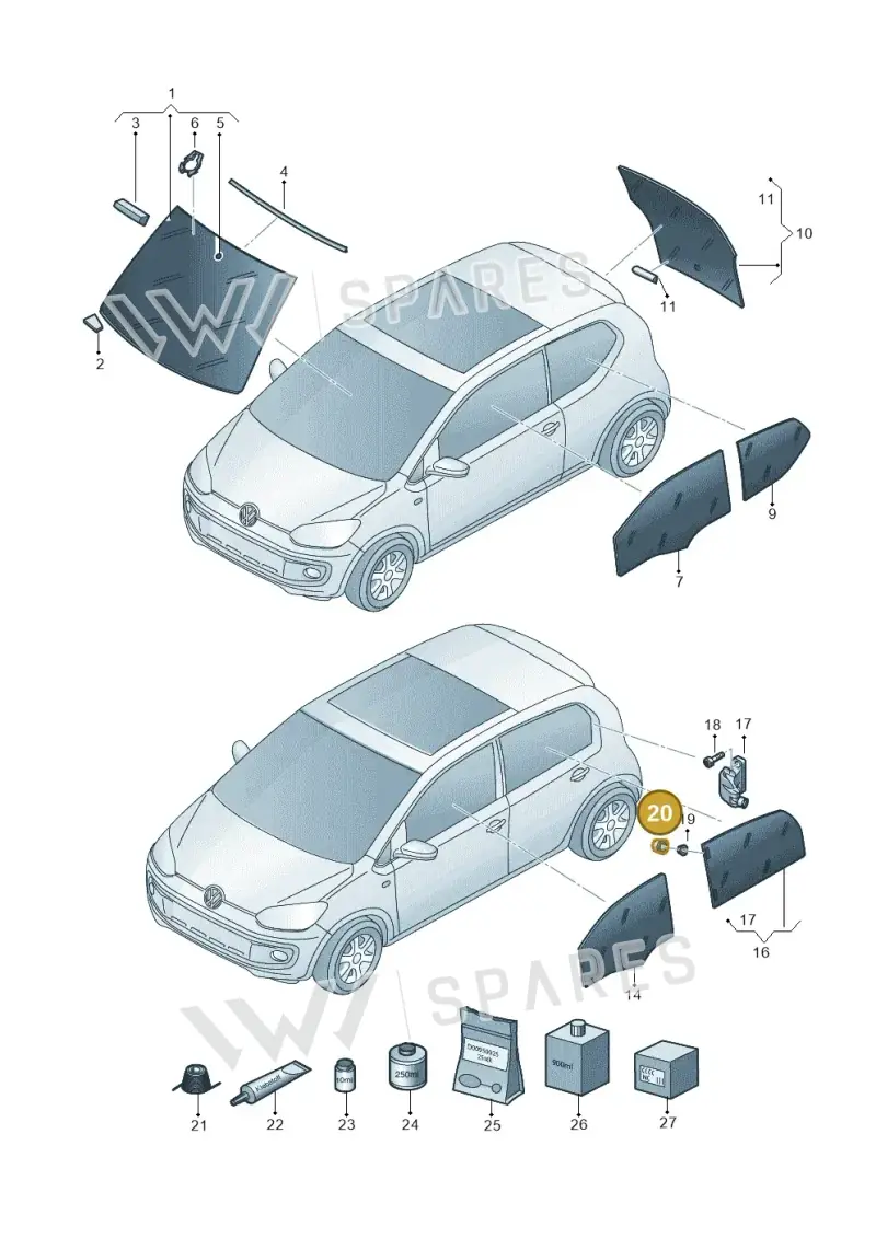 WHT005726 — SEAT Mii electric (2020-2021) diagram 899845000, position 20