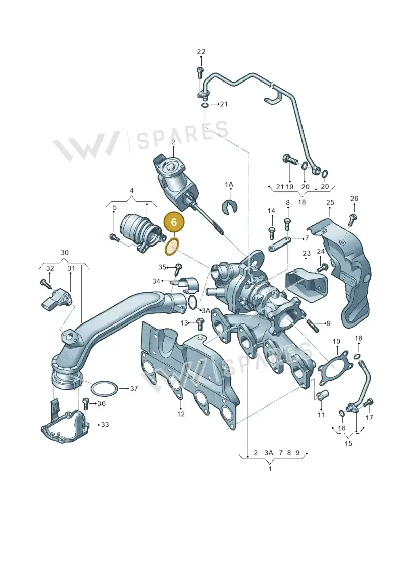 WHT006135 — SEAT Toledo Reference (2012-2015) diagram 729145500, position 6