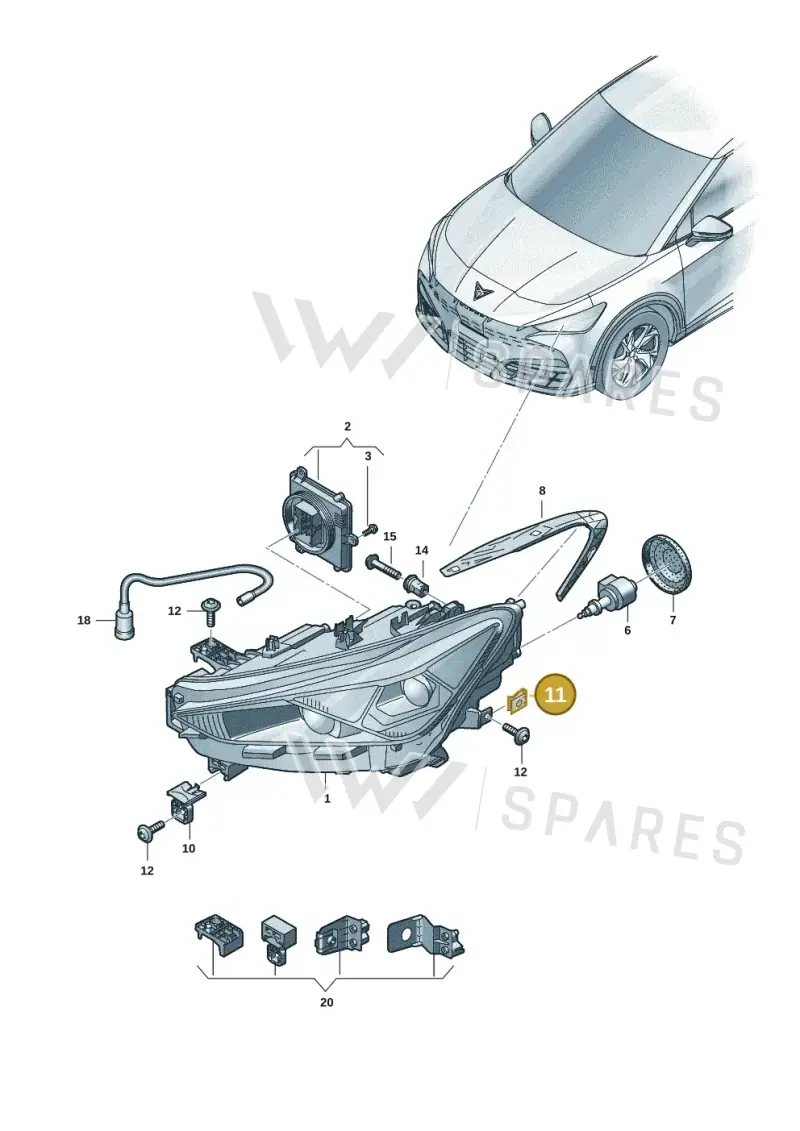 WHT006406 — SEAT Tavascan Cupra (2023-) diagram 20h941010, position 11