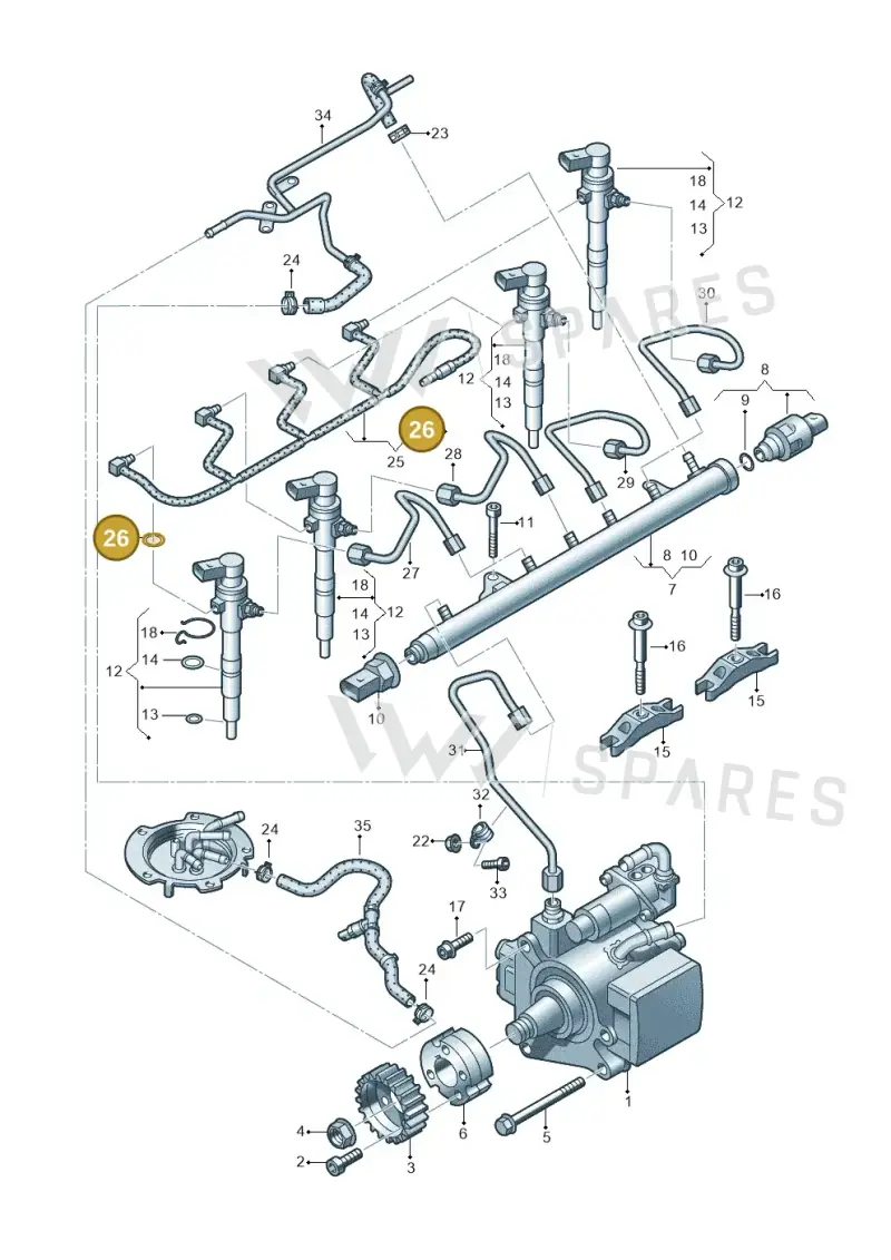 WHT006492 — SEAT Altea XL Reference (2013-2013) diagram 649130300, position 26