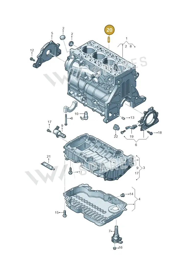 WHT006540 — SEAT Formentor TSI CUPRA (2020-) diagram 5h0103036, position 20