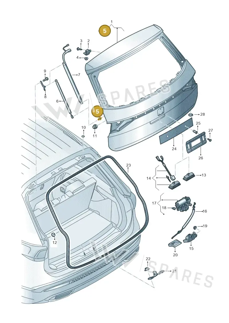 WHT006581A — SEAT Tarraco FR (2018-2024) diagram 591827000, position 5