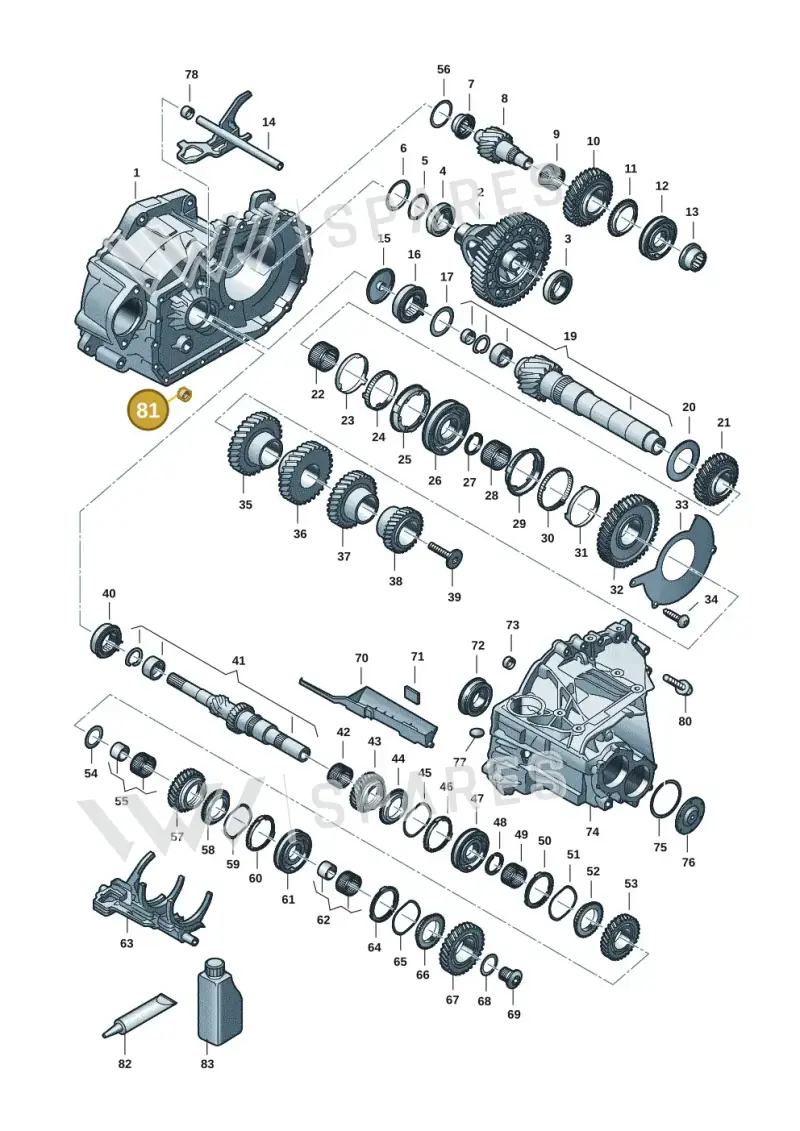 WHT007083 — SEAT Formentor TSI CUPRA (2020-) diagram 5h0311150, position 81