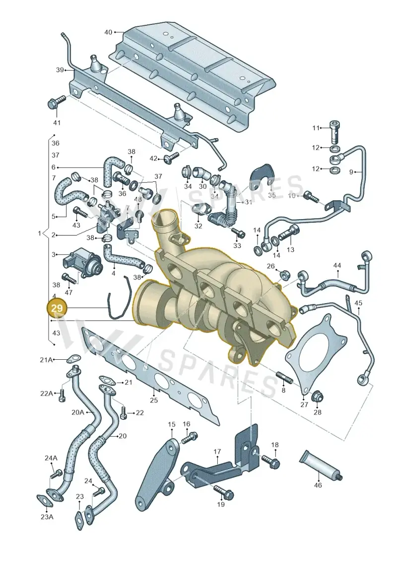 WHT007118 — SEAT Altea XL Reference (2013-2013) diagram 412145650, position 29