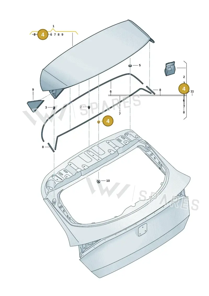 WHT007362A — SEAT Formentor TSI CUPRA (2020-) diagram 5ff827010, position 4