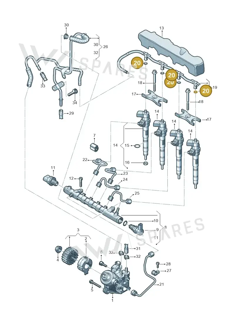 WHT007480A — SEAT Arona FR (2017-) diagram 746130000, position 20