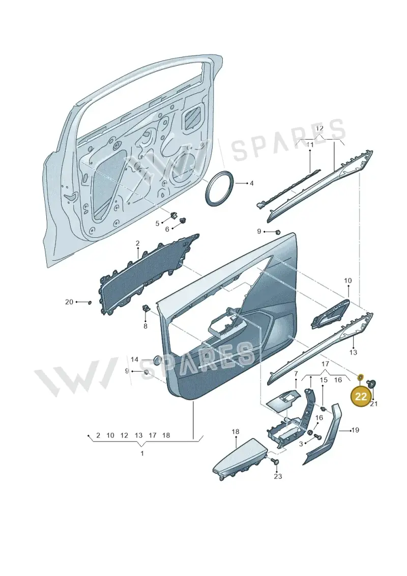 WHT007526 — SEAT Arona FR (2017-) diagram 835867000, position 22