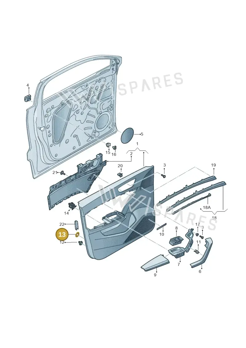WHT007526 — SEAT Ateca Style (2016-) diagram 893867000, position 13